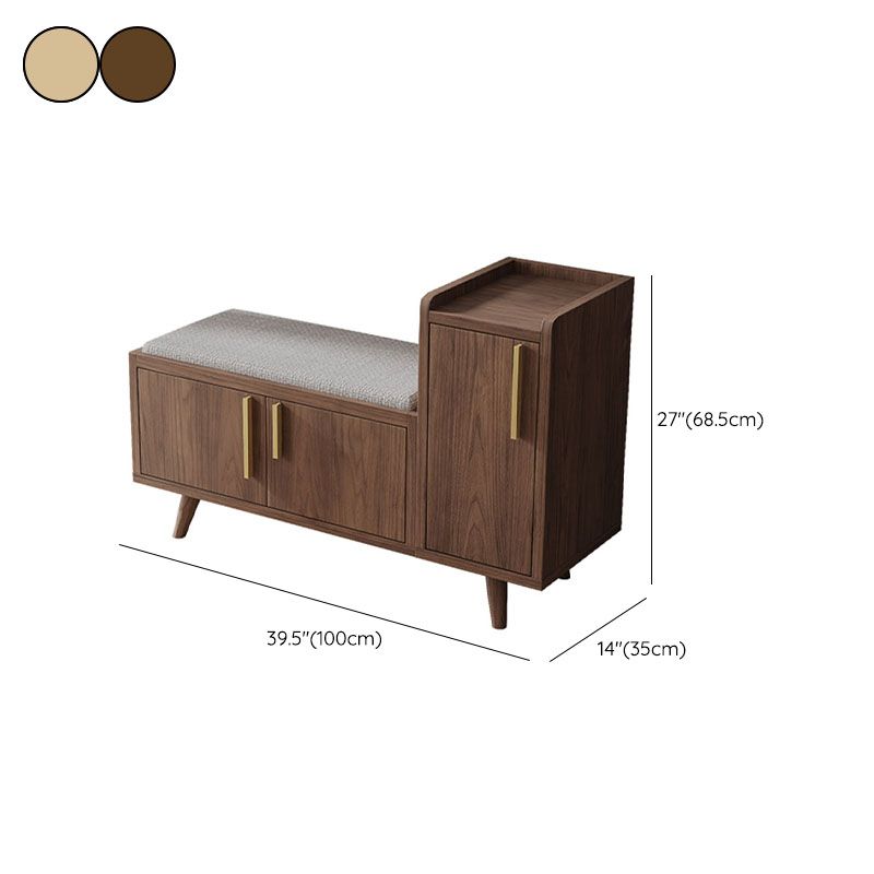 Rectangle Storage Entryway Bench Modern Seating Bench with Upholstered