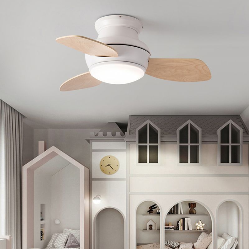 1 Light Ceiling Fan Lamp Modern Style Metal Ceiling Fan Light for Children's Room