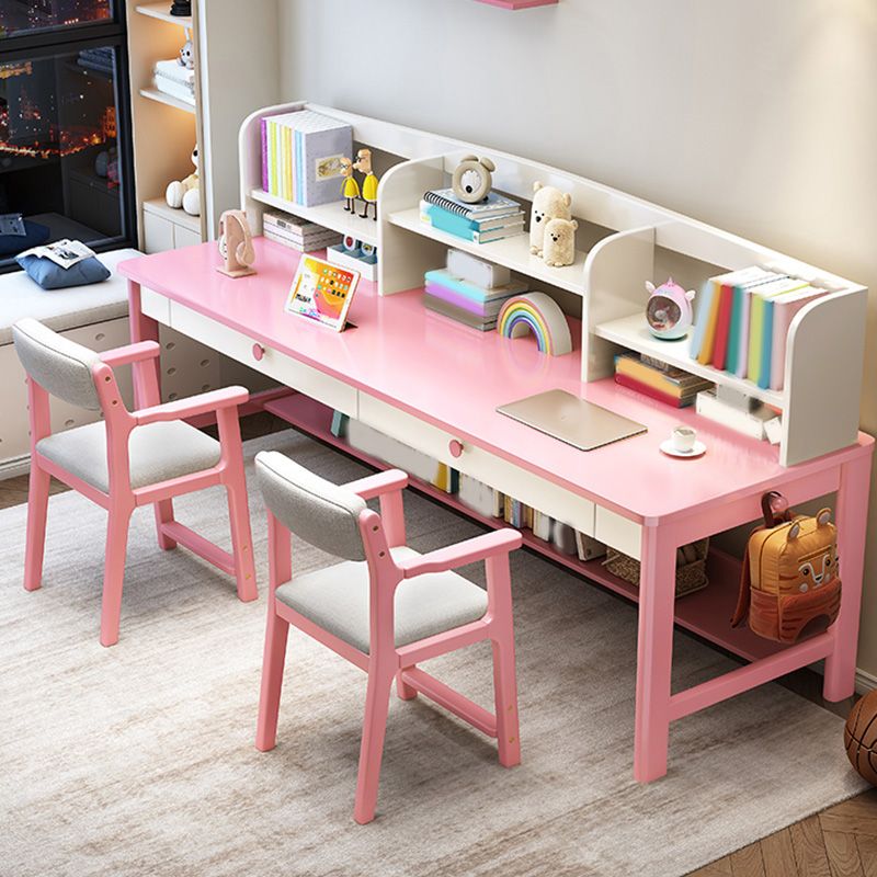 Wooden Kids Desk Writing Desk and Chair Set Kids Desk with Drawers