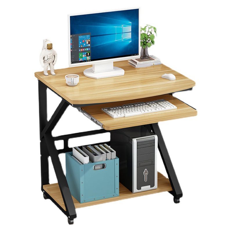 Modern Writing Desk Wooden 21" Wide Standing Desk with Caster Wheel