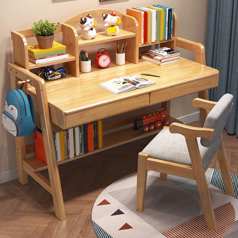 Writing Desk Adjustable Kids Desk and Chair 23.6" Desk with Drawer Kids Desk