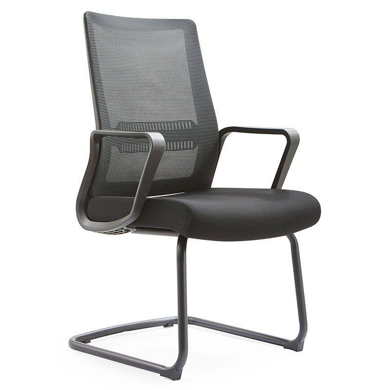 Contemporary Office Chair Fixed Arms No Distressing Arm Chair