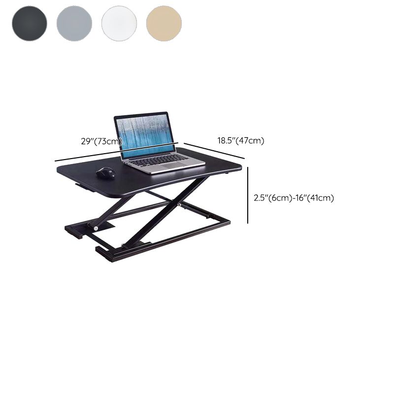 Rectangular Shaped Standing Desk Converter Folding Wood for Office