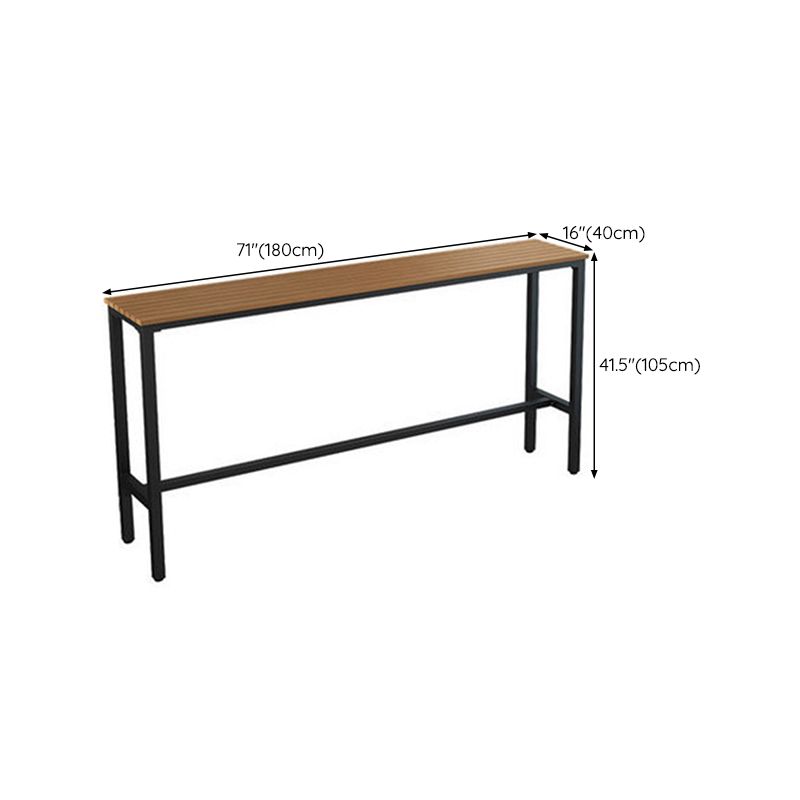 Rectangular Pub Height Dining Table Modern Bar Table for Kitchen