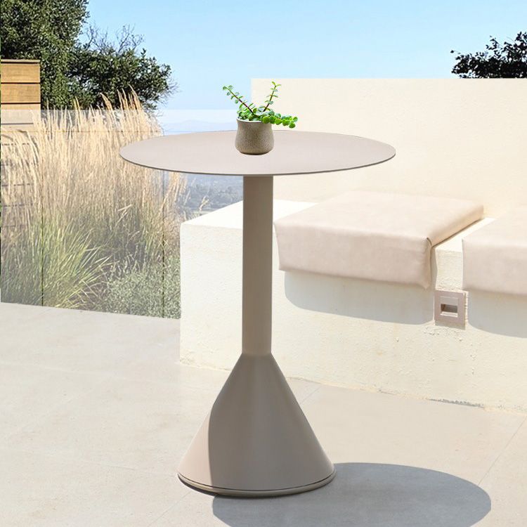 Metal Dining Table Contemporary Bistro Table - 23.62"L x 23.62"W x 29.13"H