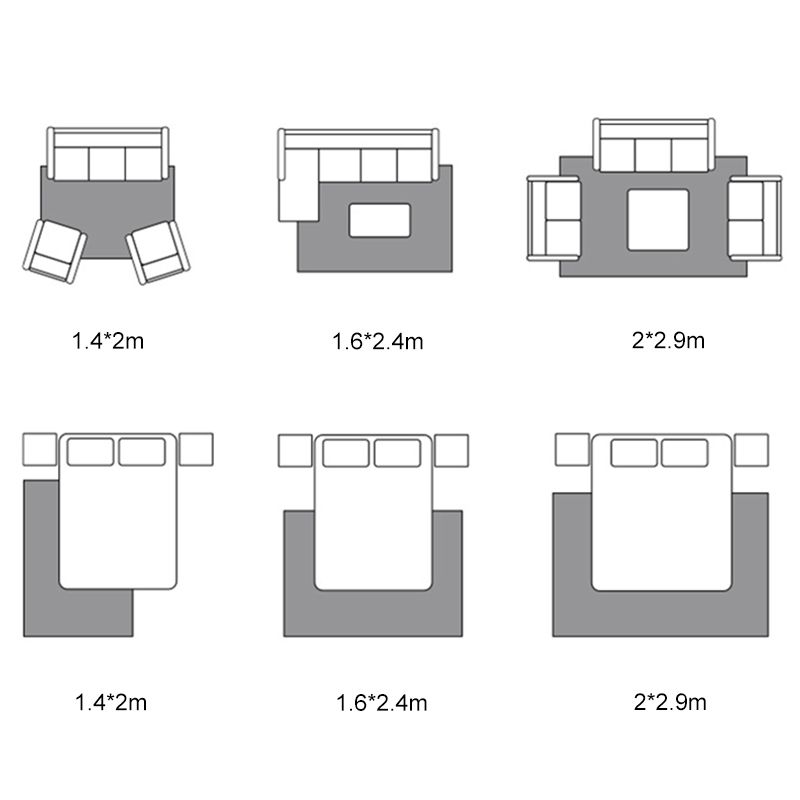 Minimalistischer Wohnzimmer-Teppich Moderner Teppich Polyester Neuheit Teppich mit rutschfestem Rücken