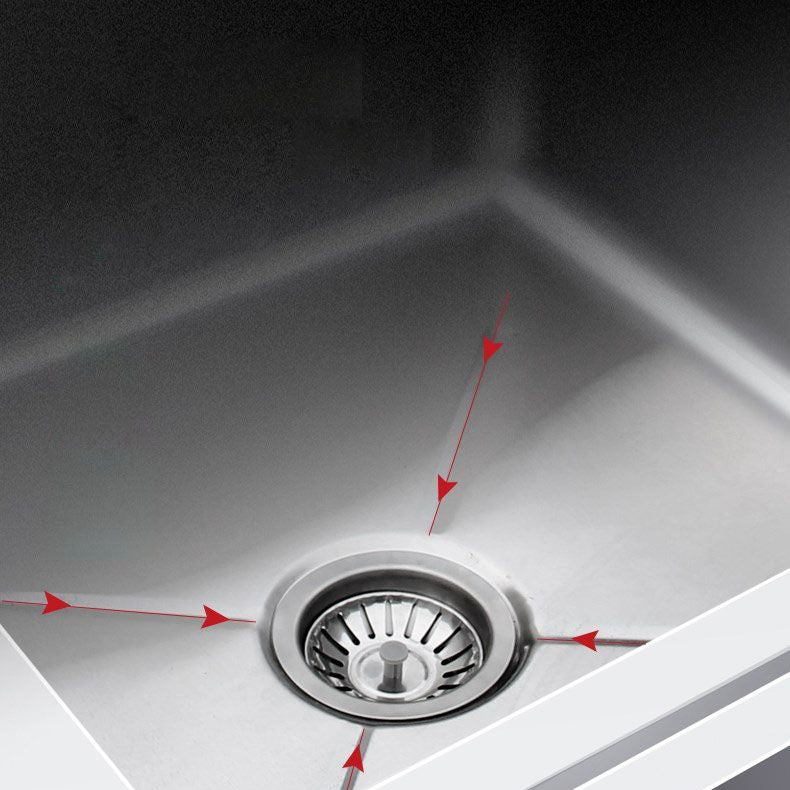 Classic Triple Bowl Sink Solid Color Stainless Steel Kitchen Sink with Faucets