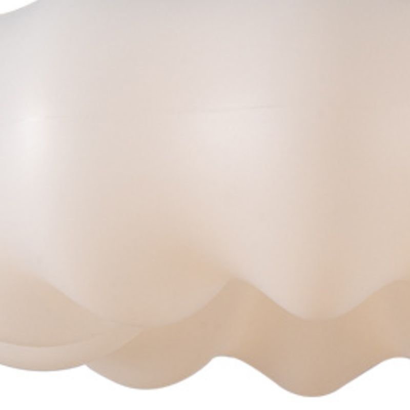 White Shaded Ceiling Light Modernism LED Flush Mount Lighting for Foyer