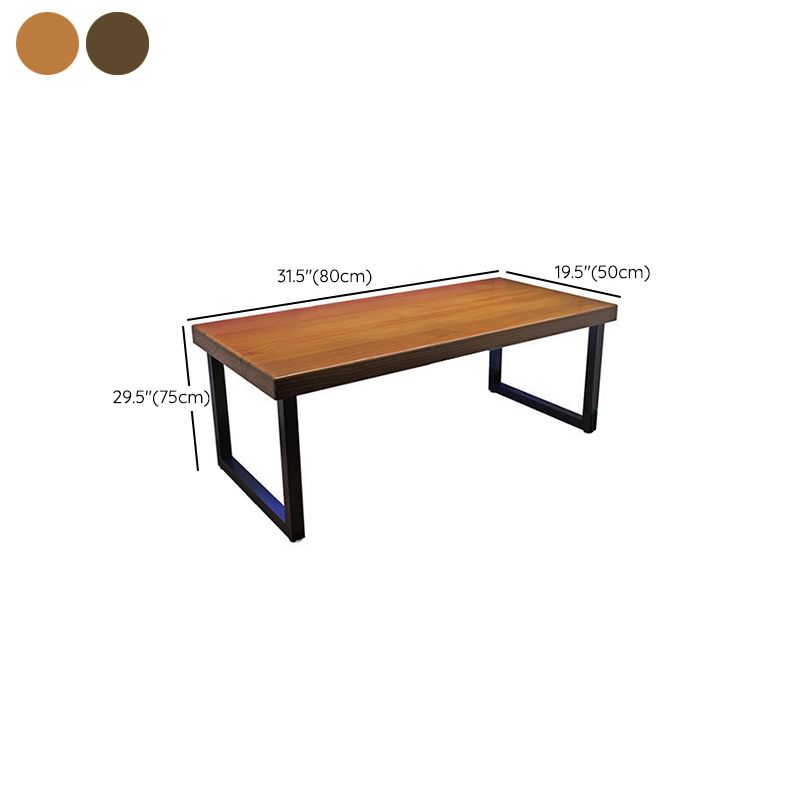 Modern Rectangle Wooden Office Desk Sled Base Task Desk for Office