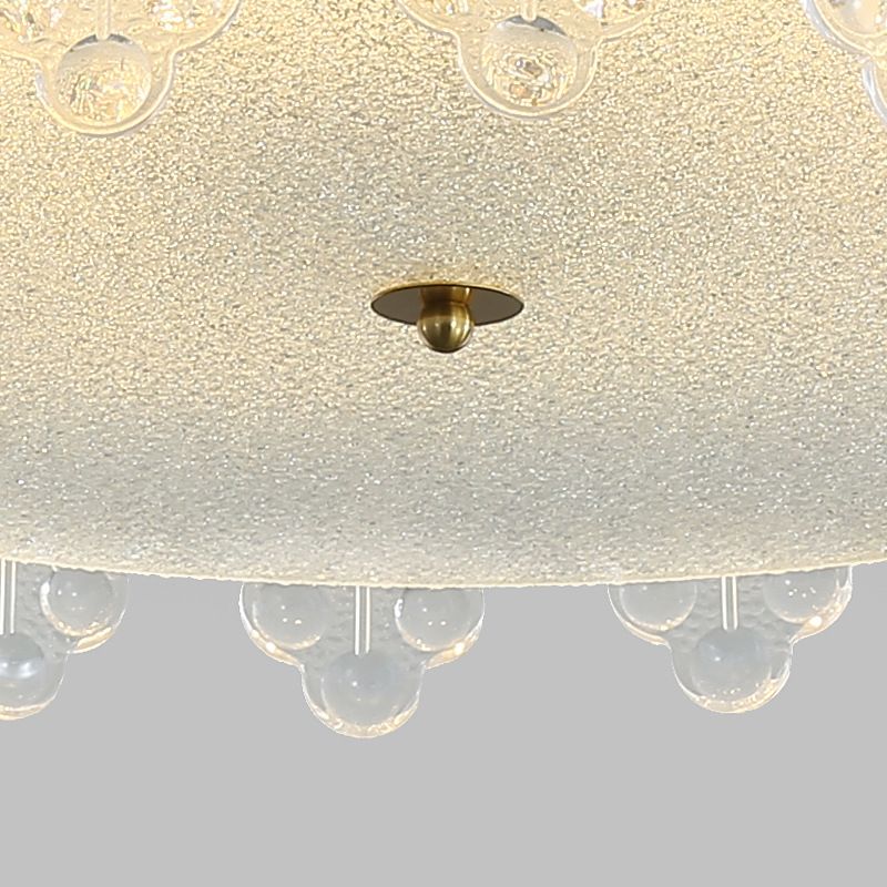 Modern Glass Ceiling Light Simplicity Flush Mount Light Fixture for Dining Room