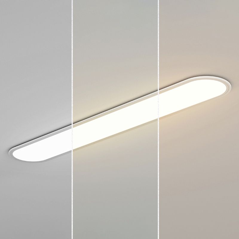 White Flush Light Modern Simple Flush Mount Ceiling Lamp for Living Room