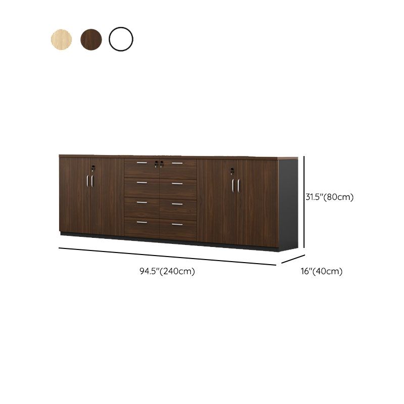 Scandinavian Filing Cabinet Wood Lateral Filing Cabinet for Home Office