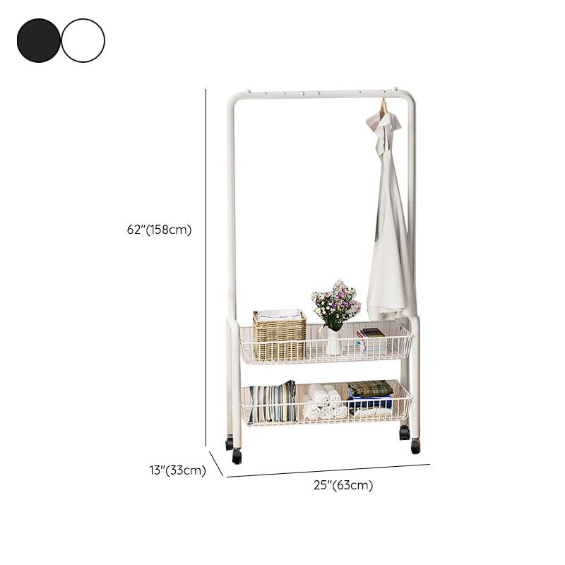 Modern Style Coat Rack Free Standing Coat Rack with Universal Wheel