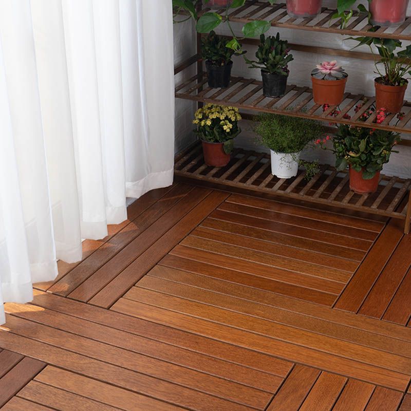 Basic Wooden Outdoor Flooring Tiles Interlocking Patio Flooring Tiles