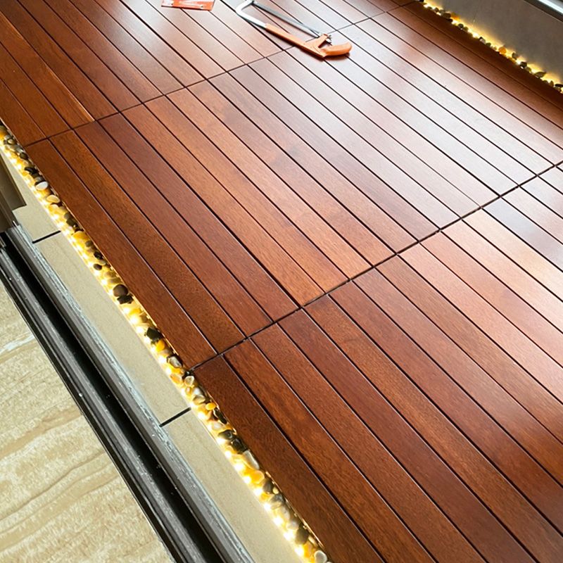 Wood Flooring Tiles Water Resistant Click Lock Solid Wood Flooring Planks