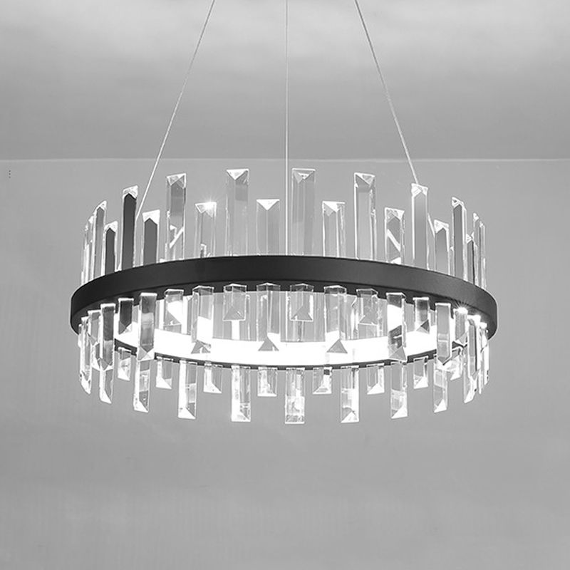 Modern Crystal Chandelier Light Led 1-Light Pendant Light for Living Room