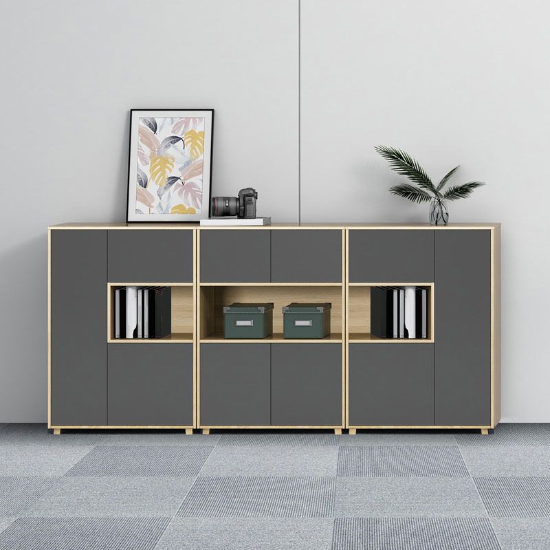 Contemporary File Cabinet Wood Frame Vertical File Cabinet for Office