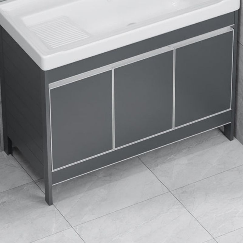 Freestanding Bathroom Vanity Space Aluminum Bathroom Vanity with Sink