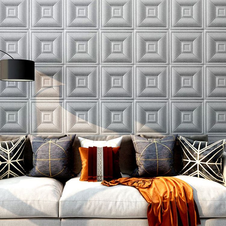 Glam Wall Access Panel PVC Self-Adhesive 3D Embossed Waterproof Wall Panel