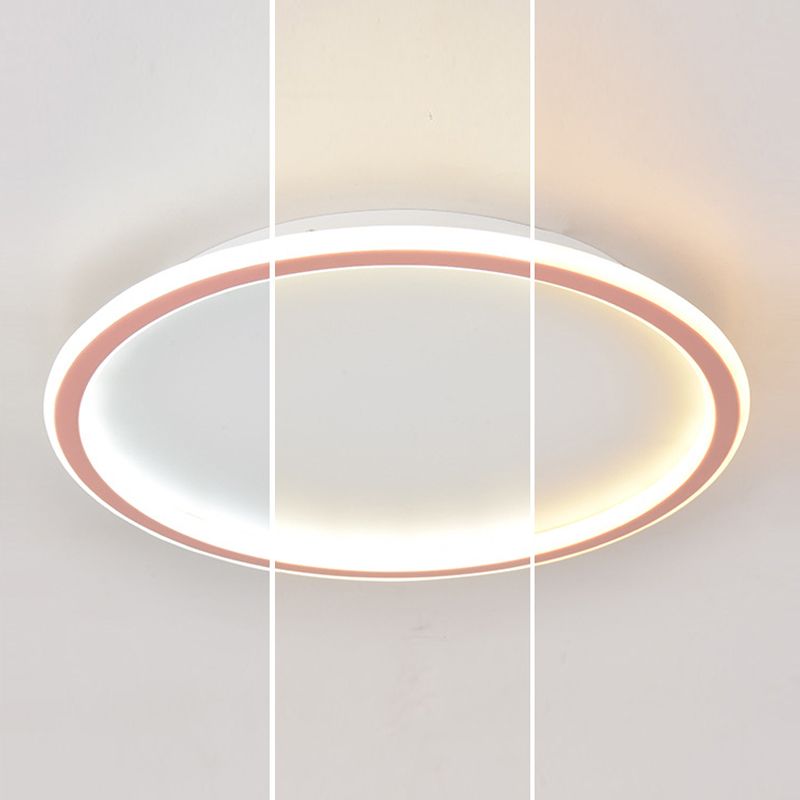 Metal Circular Flush Mount Fixture Modern Flush Light Fixtures