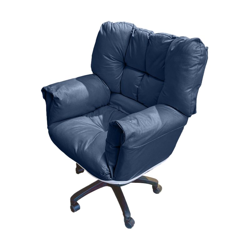 Padded Arms Desk Chair Modern Ergonomic Office Chair with Wheels