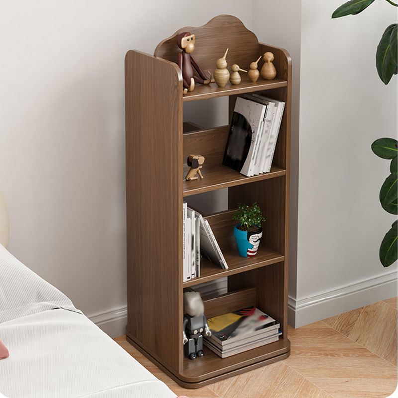 Scandinavian Open Back Bookshelf Freestanding Solid Wood Book Shelf