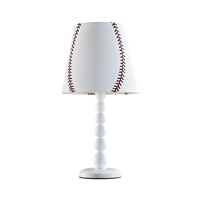 Barrel Nachttischlampe mit Baseball -Design modern