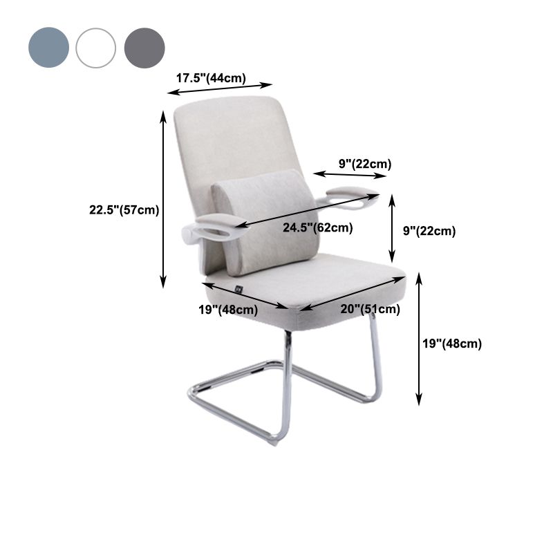 Modern Computer Chair Adjustable Flip up Armrest Chair Steel Desk Chair