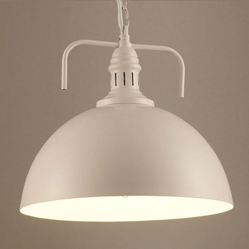 Dome Restaurant Drop Pendant Industrial Retro Style Metal 1 Lichthangend plafondlicht