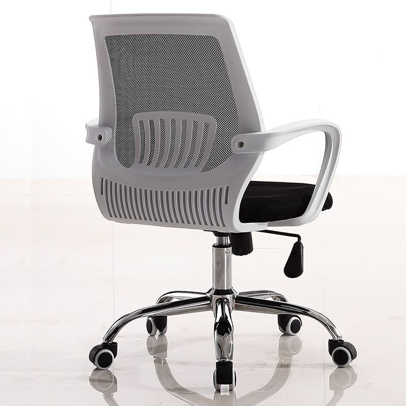 Fixed Arms Modern Office Chair Swivel Lumbar Support Office Chair