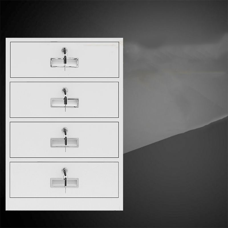 Contemporary File Cabinets Metal Frame Water Resistant Vertical File Cabinet with Key Lock