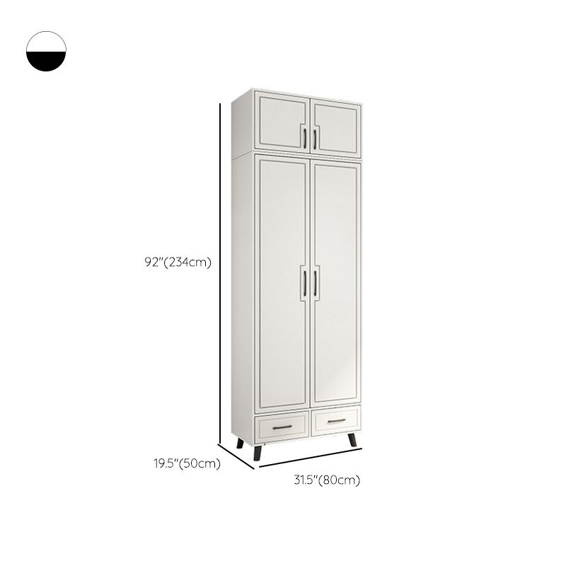 Contemporary Bedroom Kid's Wardrobe Manufactured Wood Frame Wardrobe