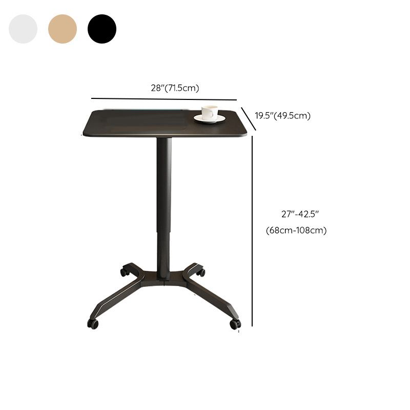 Wood and Metal Desk Adjustable Kids Desk with Casters Ergonomic Child Desk