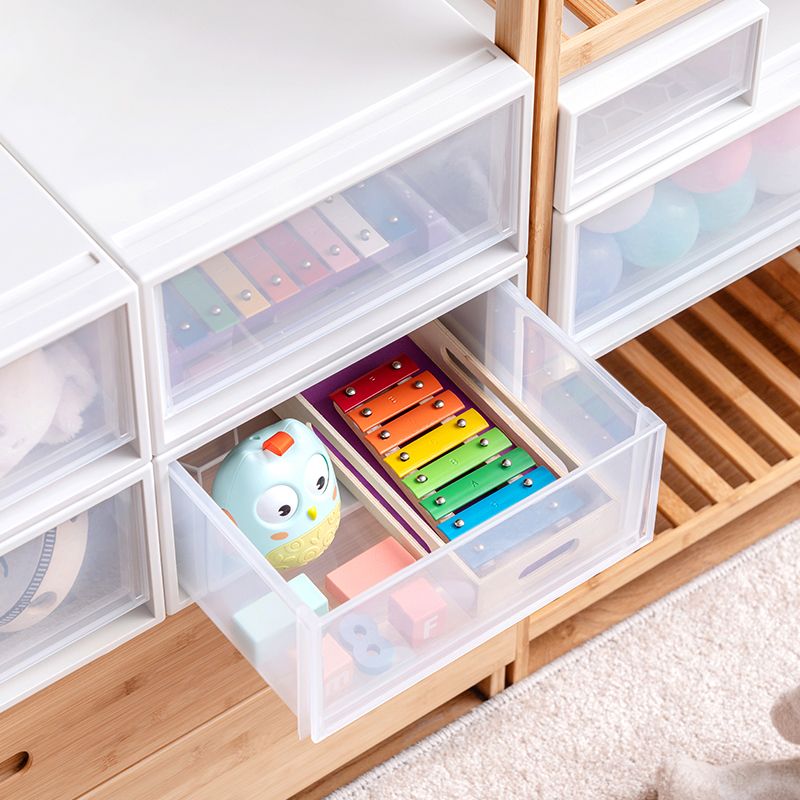 Modern Transparent Filing Cabinet Plastic Drawer File Cabinet for Office