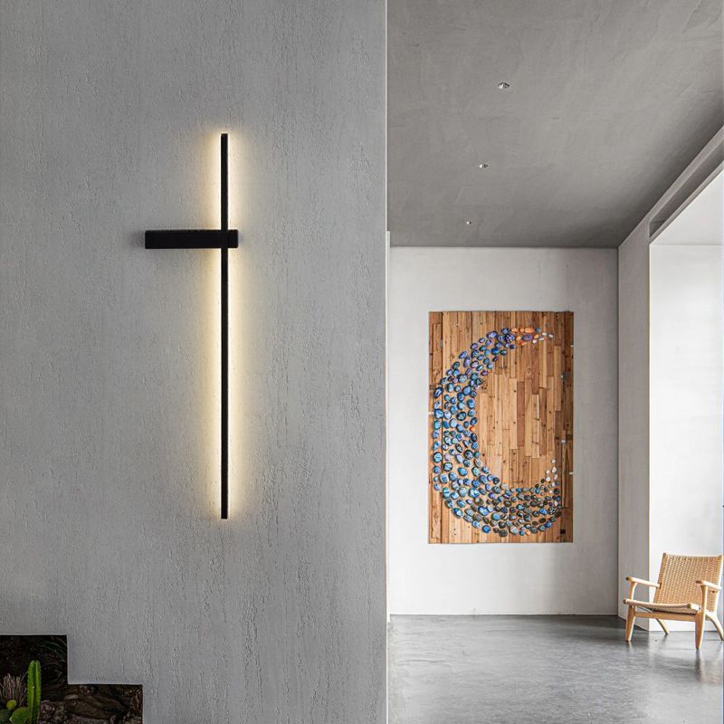 Modern Style Linear Wall Lighting Fixtures Metal Wall Sconce Lights