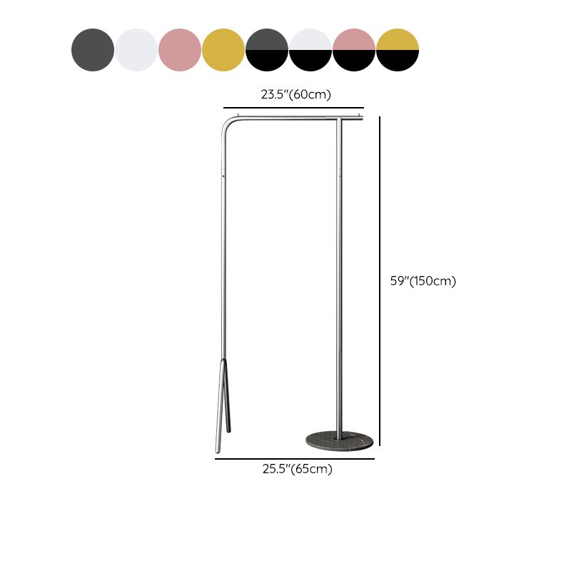 Contemporary Plain Clothes Hanger Free Standing Metal Coat Rack