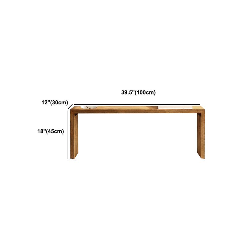 Modern Pine Bench Rectangle Solid Color Bench for Home Office