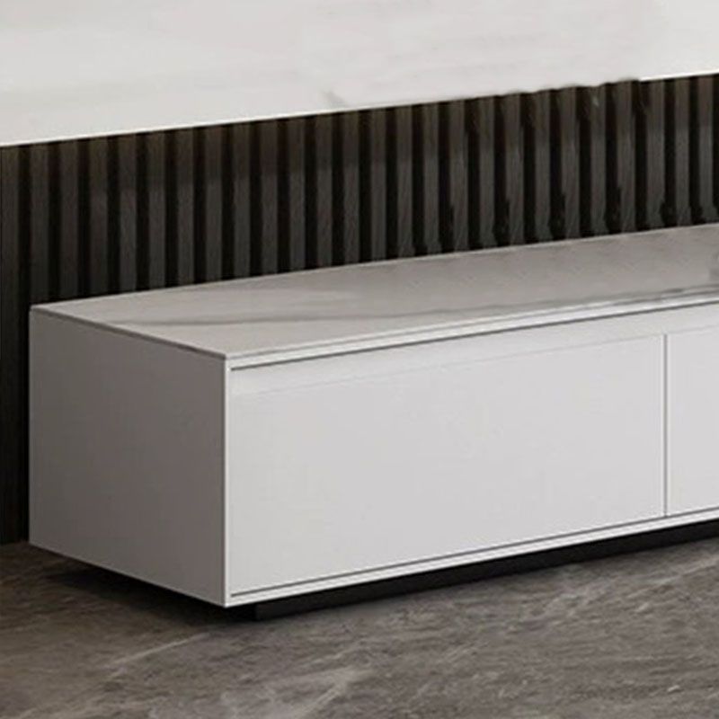 Stone Top Media Stand with Drawers Modern TV Media Console for Home