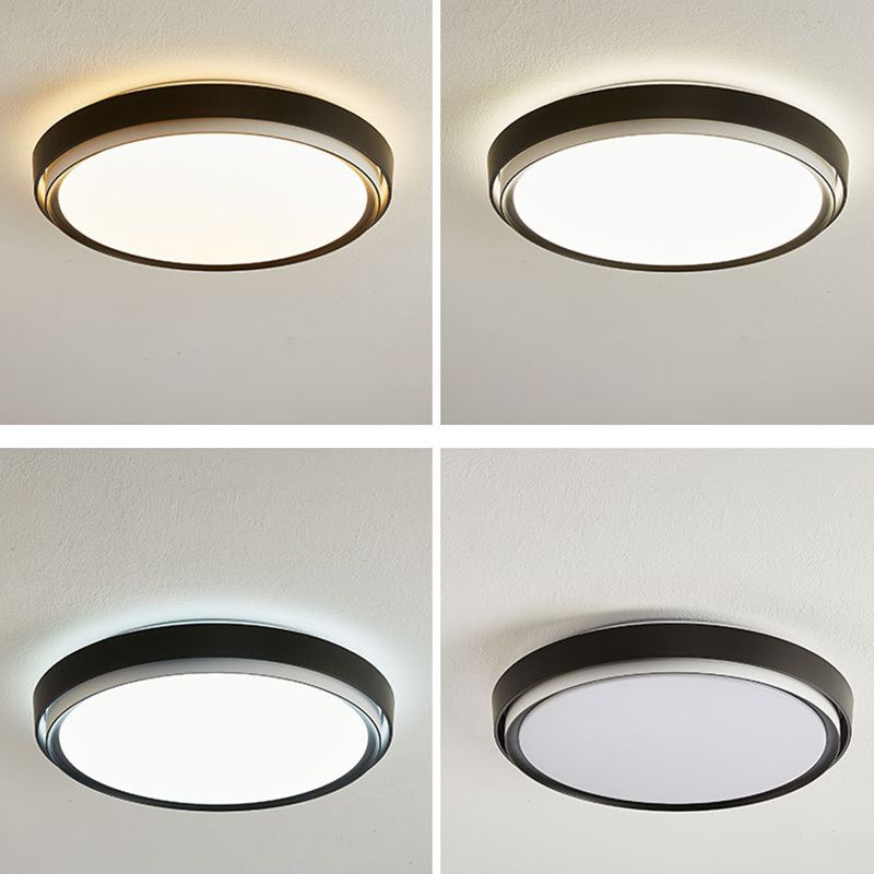 Metal Circular Pendant Lighting Fixture Simple Ceiling Lighting Pendant