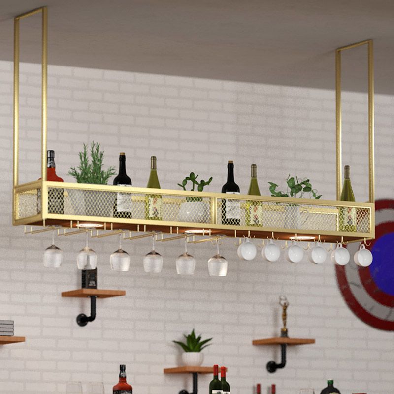 Modern Hanging Wine Rack Holder Iron Wine Glass Stemware Rack Holder