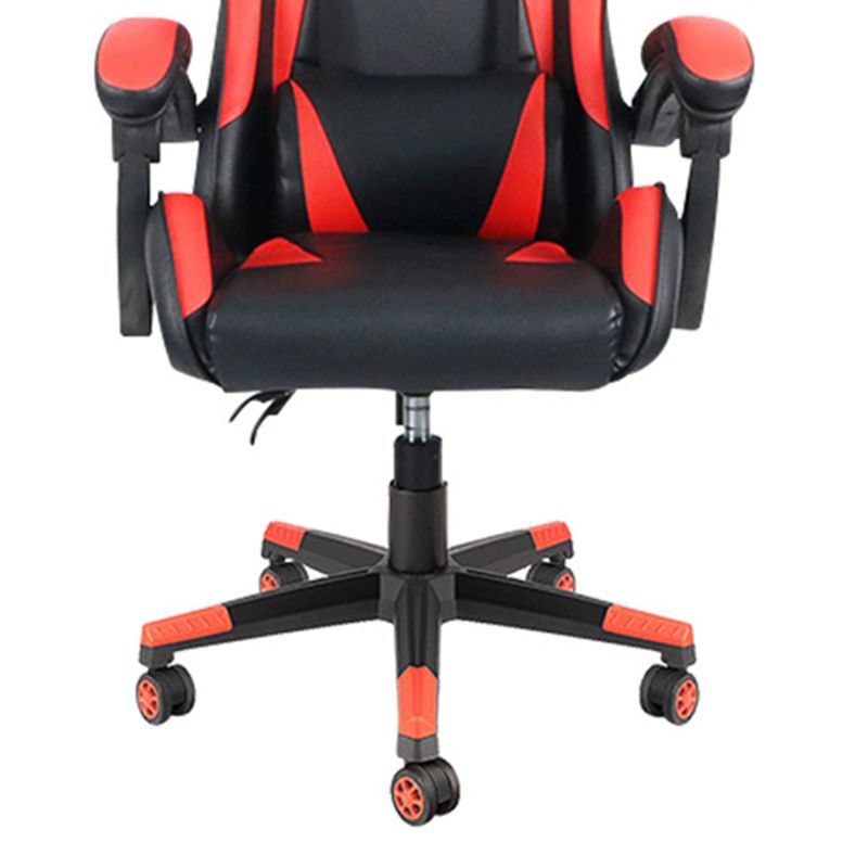 Modern Desk Chair Leather Ergonomic Gaming Chair High-Back Chair with Wheels