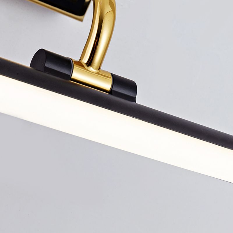 Moderne stijl lineaire ijdelheid wandlampen metaal 1 lichte ijdelheid muur sconce