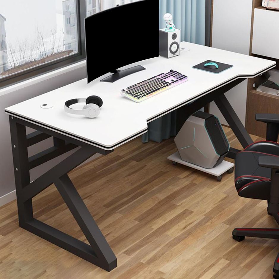 Cable Management Gaming Desk Ergonomic Rectangular Computer Desk for Home