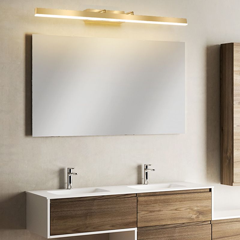 Gold Vanity Wall Light Simple Modern LED Wall Lamp for Bathroom