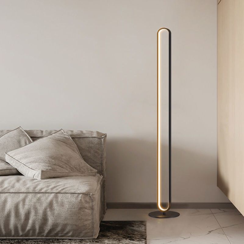 Modern Style Metal Floor Lamp Linear LED Floor Light for Bedroom