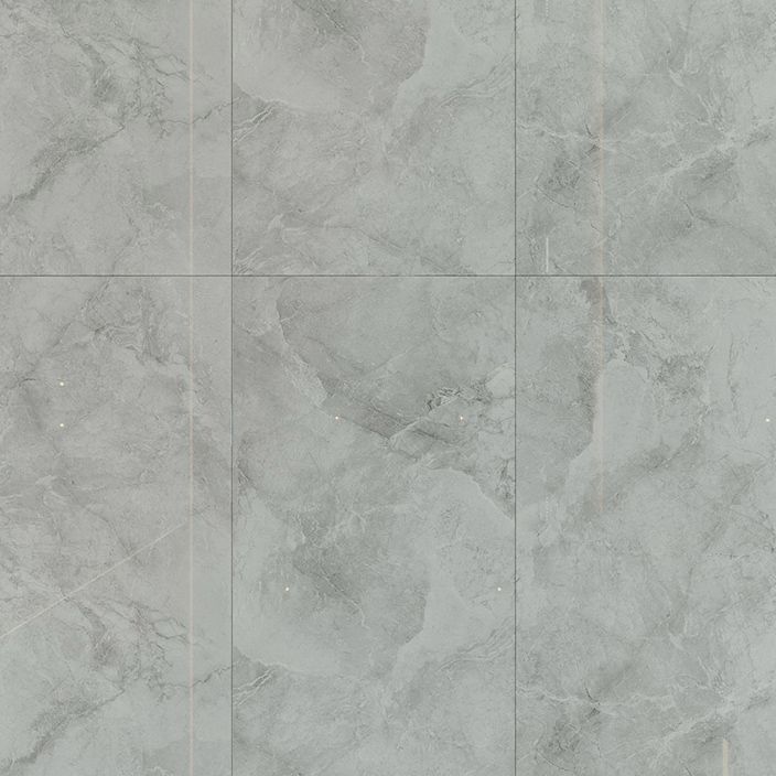 Slip Resistant Floor Tile Straight Edge Polished Marbling Singular Tile