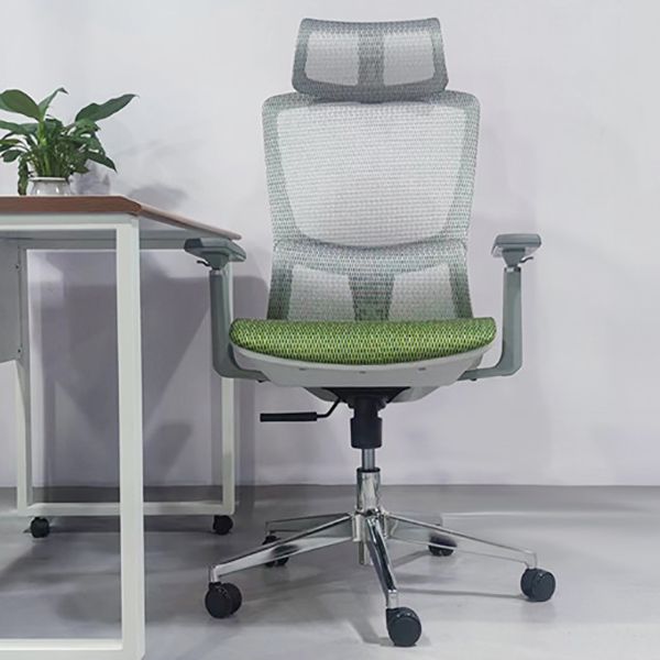 Modern Desk Chair Mesh Pillow Included Chair High-Back Chair with Wheels