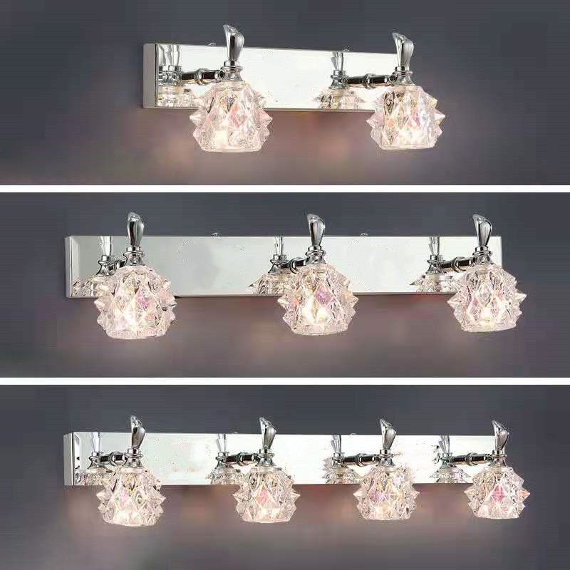 Modern Minimalist Style Bubble Vanity Lighting Fixtures Vanity Lights with Crystal Shade