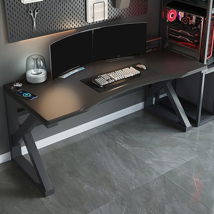 Industrial Rectangular Gaming Desk Wood Writing Desk for Home