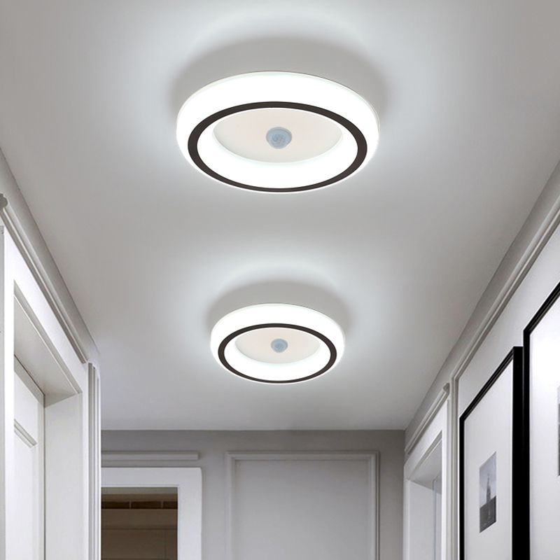 Plafonniers encastrés en acrylique, luminaire de plafond contemporain